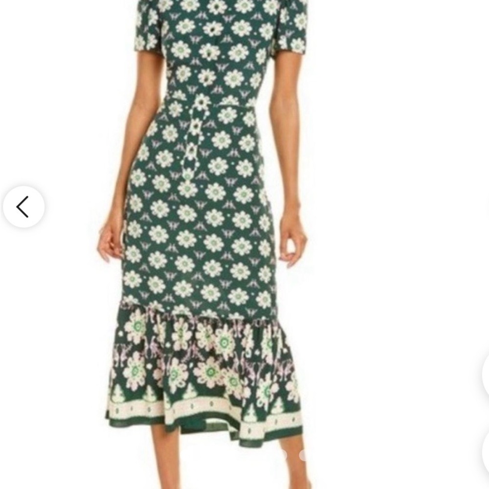 A.L.C. 
Dylan Floral Short-Sleeve Flounce
Dress Women's Size 4